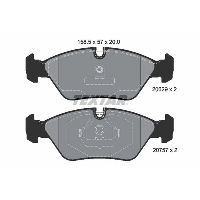 Textar Front Brake Pad Set 2062902