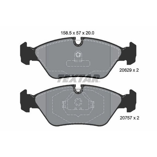 Textar Front Brake Pad Set 2062902