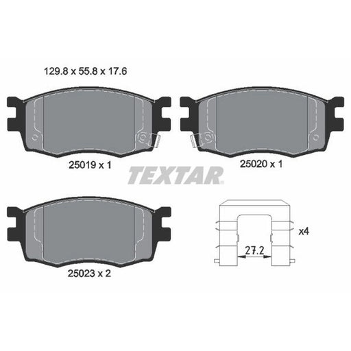 Textar Front Brake Pad Set 2501901