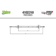 Valeo Clutch Control Cable Pull 4102310