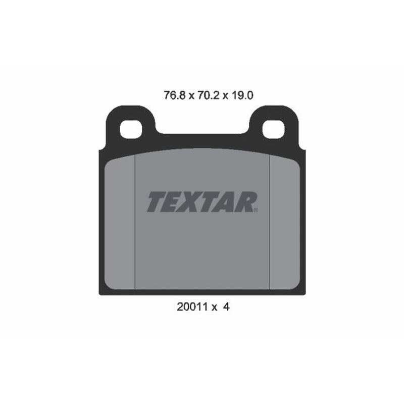 Textar Front Brake Pad Set 2001104