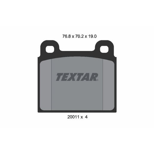 Textar Front Brake Pad Set 2001104
