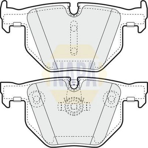 NAPA Rear Brake Pad Set fits BMW 5 2001-2010
