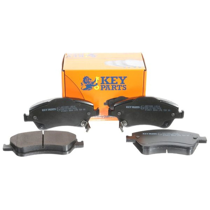 Key Parts 4 x Front Brake Pad Set fits Toyota Auris 2006-2012 1.33 1.4 1.6 1.8