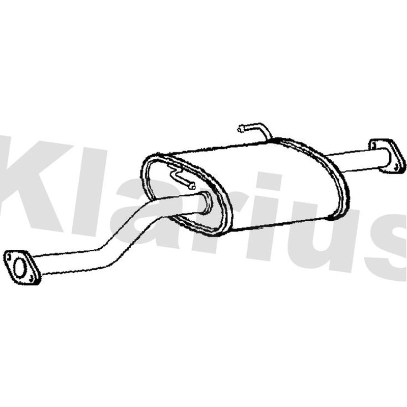 Klarius Box With Centre Pipe Centre fits Hyundai Trajet 2000-2008 2.0
