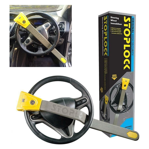 StopLock Original High Security with LED Car Van Anti Theft Steering Wheel Lock Stoplock  - Dynamic Drive