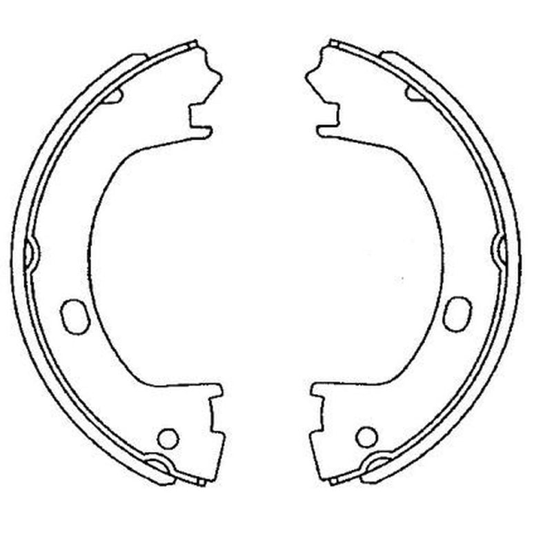 Mintex Parking Brake Shoe Set fits Chrysler 300M 1998-2004 2.7 3.5