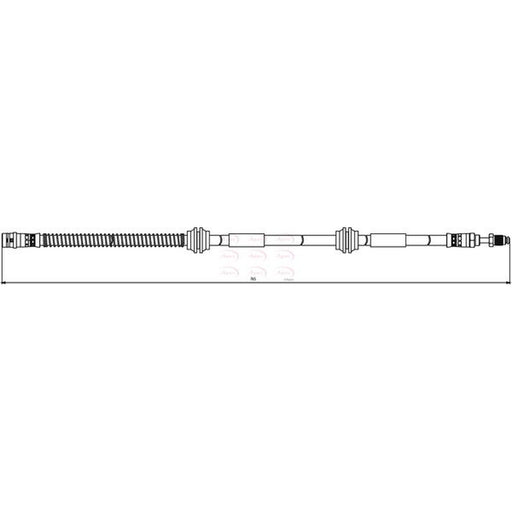 Apec Brake Hydraulic Hose Line Front fits Audi Q7 2006-2015 3.0