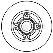 Borg & Beck Front & Rear Brake Discs & Pads fits Renault 19 1988-1992 1.9