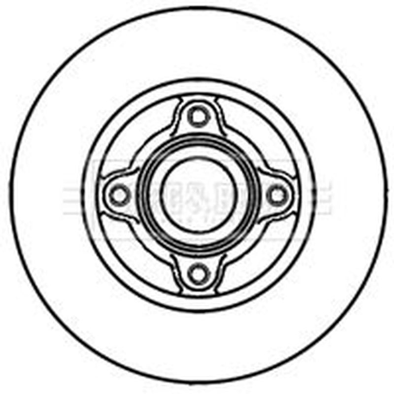 Borg & Beck Front & Rear Brake Discs & Pads fits Renault 19 1988-1992 1.9