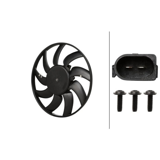 Hella Engine Cooling Fan Left fits Audi A4 Allroad B8 2009-2016 2.0 3.0