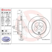 Brembo 2 x Internally Vented Brake Discs fits Subaru Brz 2012 on 2.0