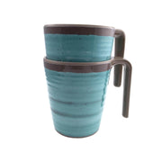Bo-Camp Mug Halo L Melamine 4 Pieces Aqua Bo-Camp - Dynamic Drive