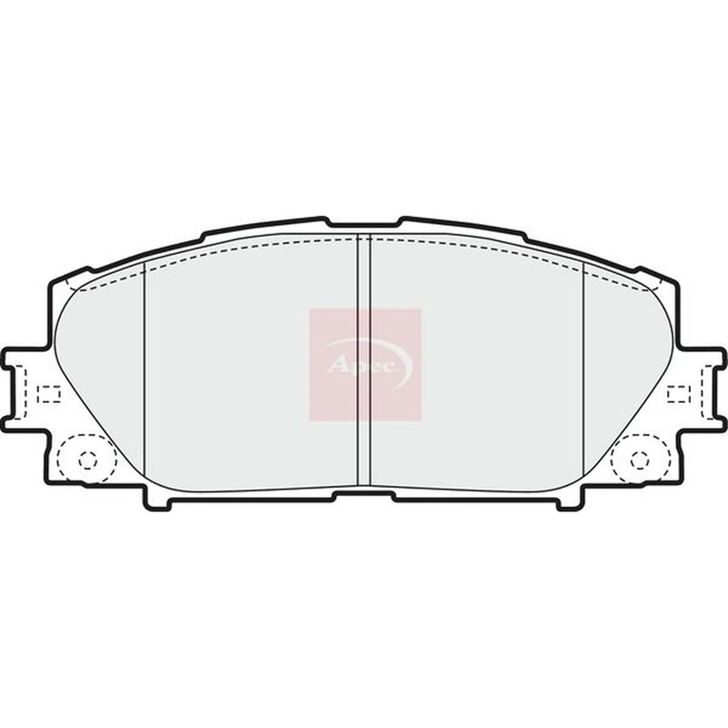 Apec Front Brake Pad Set PAD1598