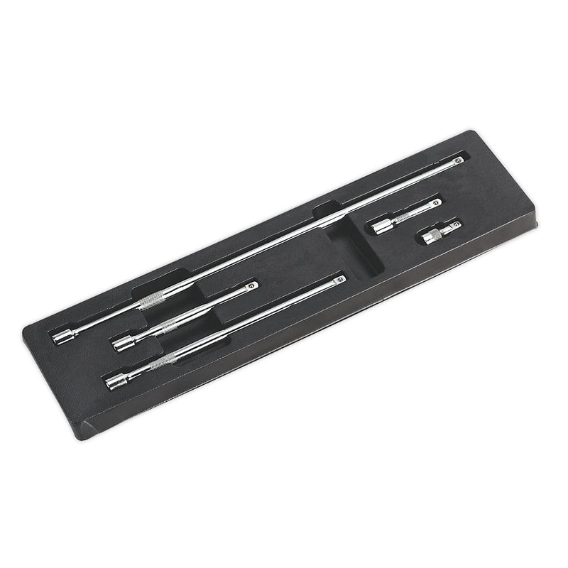 Sealey Extension Bar Set 5pc 1/4"Sq Drive AK6331 Sealey - Dynamic Drive