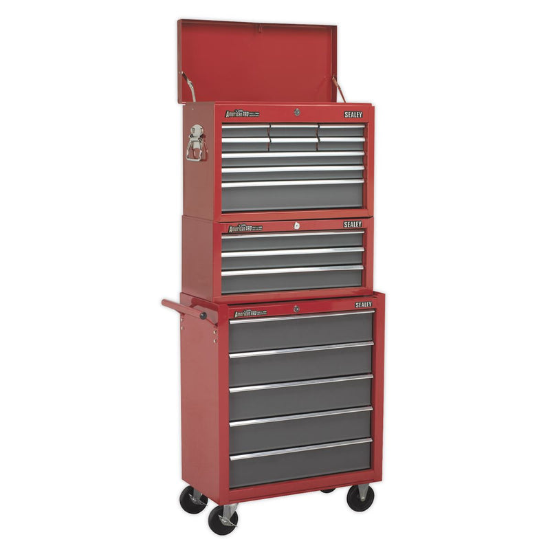 Sealey Rollcab 5 Drawer with Ball-Bearing Slides Red/Grey AP22505BB Sealey - Dynamic Drive