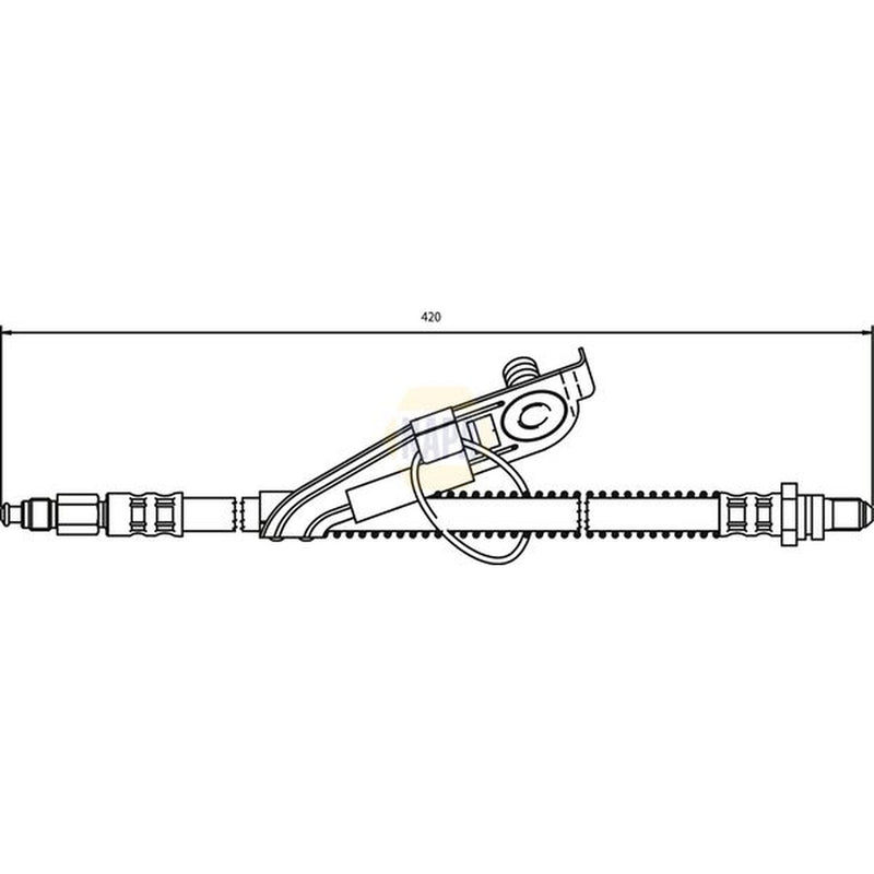 NAPA Brake Hydraulic Hose Line Front Left fits Ford Mpv 1996-2003 1.3 1.8