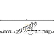 NAPA Brake Hydraulic Hose Line Front Left NBH1113