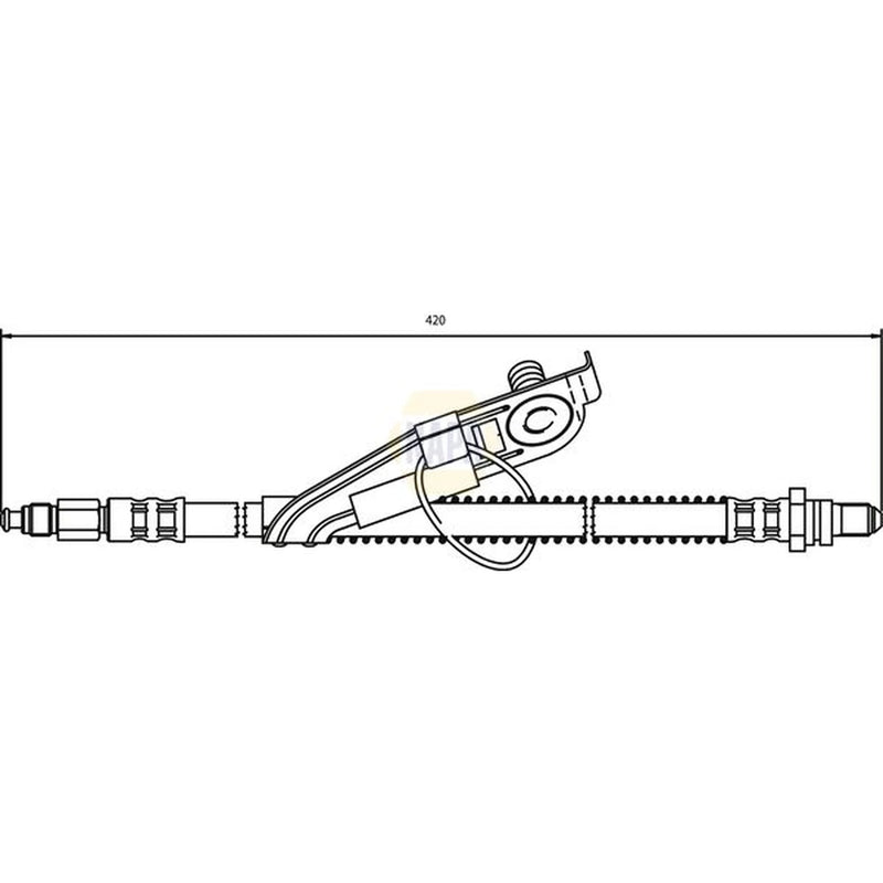 NAPA Brake Hydraulic Hose Line Front Left NBH1113