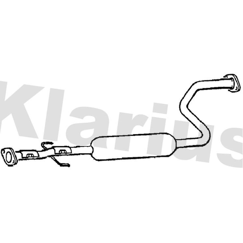 Klarius Box With Centre Pipe Centre fits Rover 400 II 1995-2000