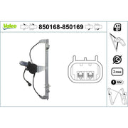 Valeo Electric Window Regulator Lifter Left Front 850168