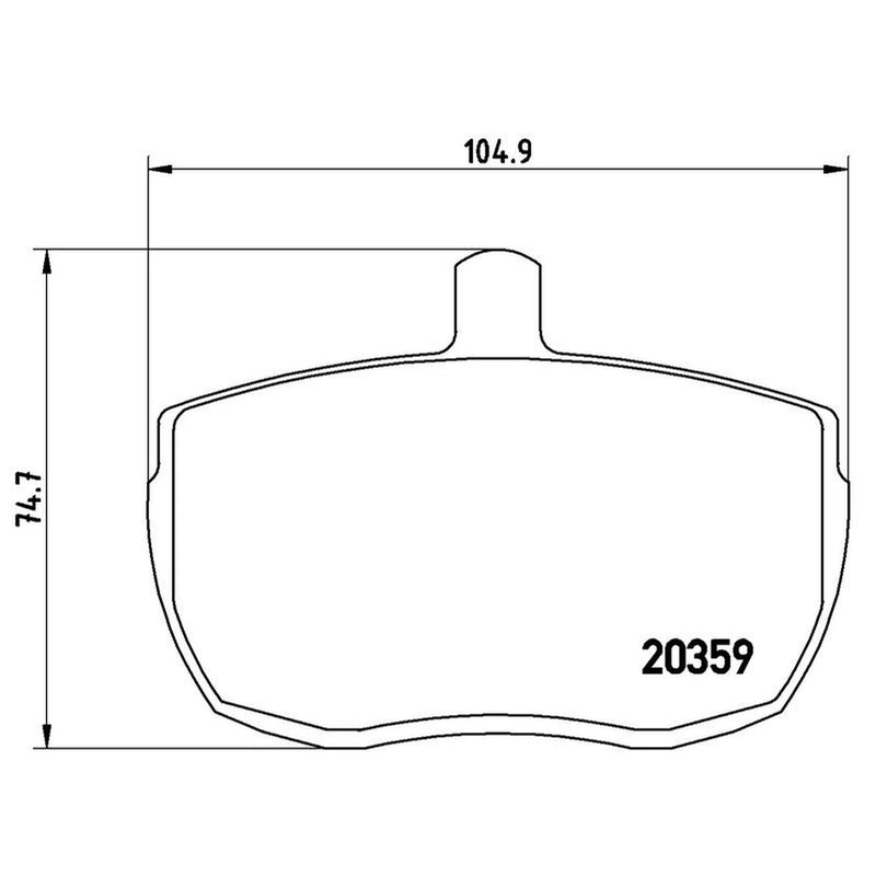Brembo 4 x Front Brake Pad Set fits Alfa Romeo Ar 8 1978-1986 2.4
