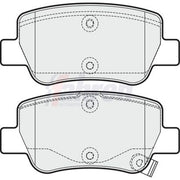 Fahren Front & Rear Pads fits Toyota Avensis 2008-2018 1.6 1.8 2.0