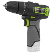 2 x SV10.8 Series Cordless Combi Drill & Impact Driver Kit 10.8V - 2 Batteries Sealey - Dynamic Drive