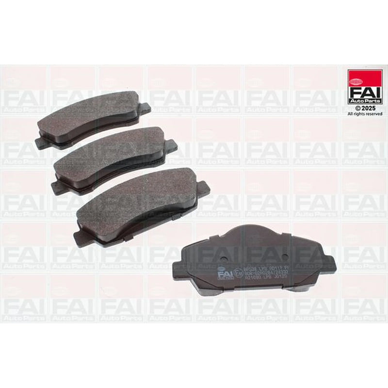 FAI Front Brake Pad Set fits Citroën C-Elysee 2012-2017 1.2 1.6