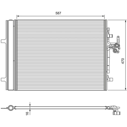 Valeo Air Conditioning Condenser 814318