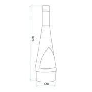 Dellonda Outdoor/Garden/Patio Conical Chiminea Fireplace Fire Pit Heater H127cm Dellonda - Dynamic Drive