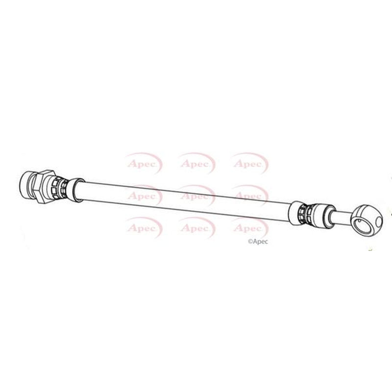 Apec Brake Hydraulic Hose Line Rear fits Kia Sorento I 2002-2011 2.4 2.5 3.5