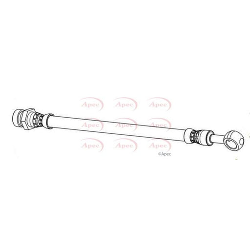 Apec Brake Hydraulic Hose Line Rear fits Kia Sorento I 2002-2011 2.4 2.5 3.5