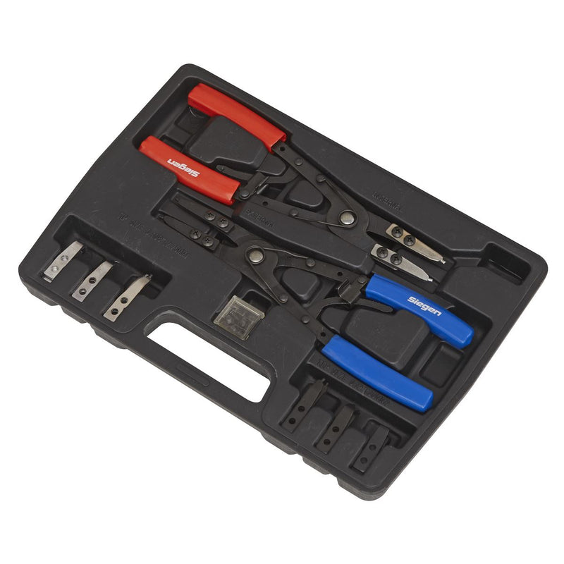 Sealey Circlip Pliers Set Internal/External 265mm S0553 Sealey - Dynamic Drive