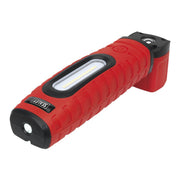 Sealey Rechargeable 360 Inspection Light 16 SMD LED & 3W LED Red 2 x Lithium-ion Sealey - Dynamic Drive