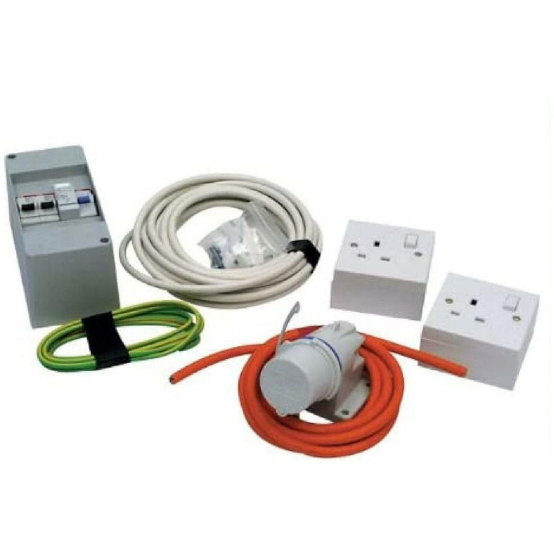 240V Mains Electric Hook Up Installation Kit T2 T4 T5 Van Campervan PO100 Powerpart - Dynamic Drive