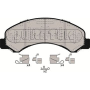 Juratek Front Brake Pad Set fits Isuzu Forward F 2006 on