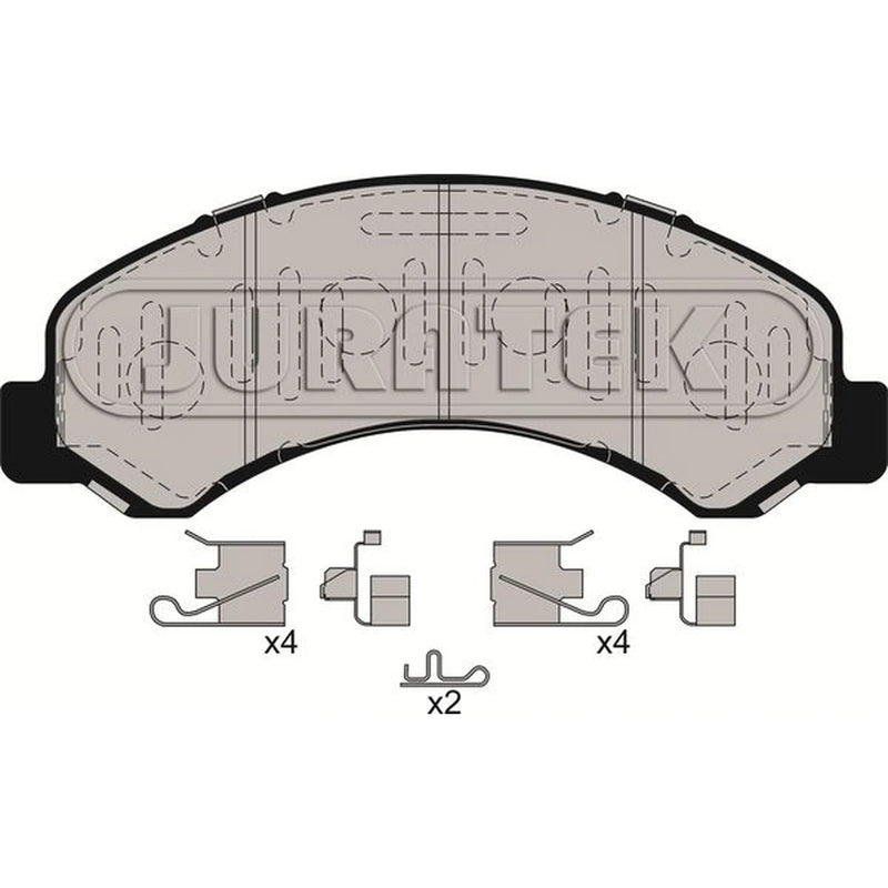 Juratek Front Brake Pad Set fits Isuzu Forward F 2006 on