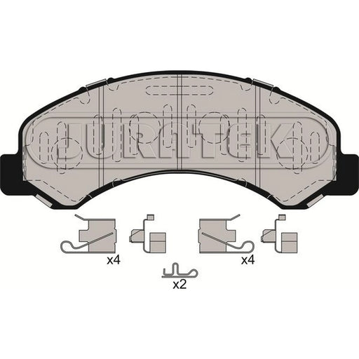 Juratek Front Brake Pad Set fits Isuzu Forward F 2006 on