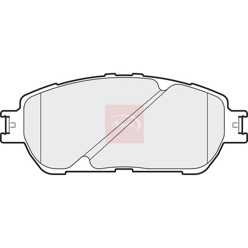 Apec Front Brake Pad Set fits Toyota Alphard I 2003-2008 2.4 3.0
