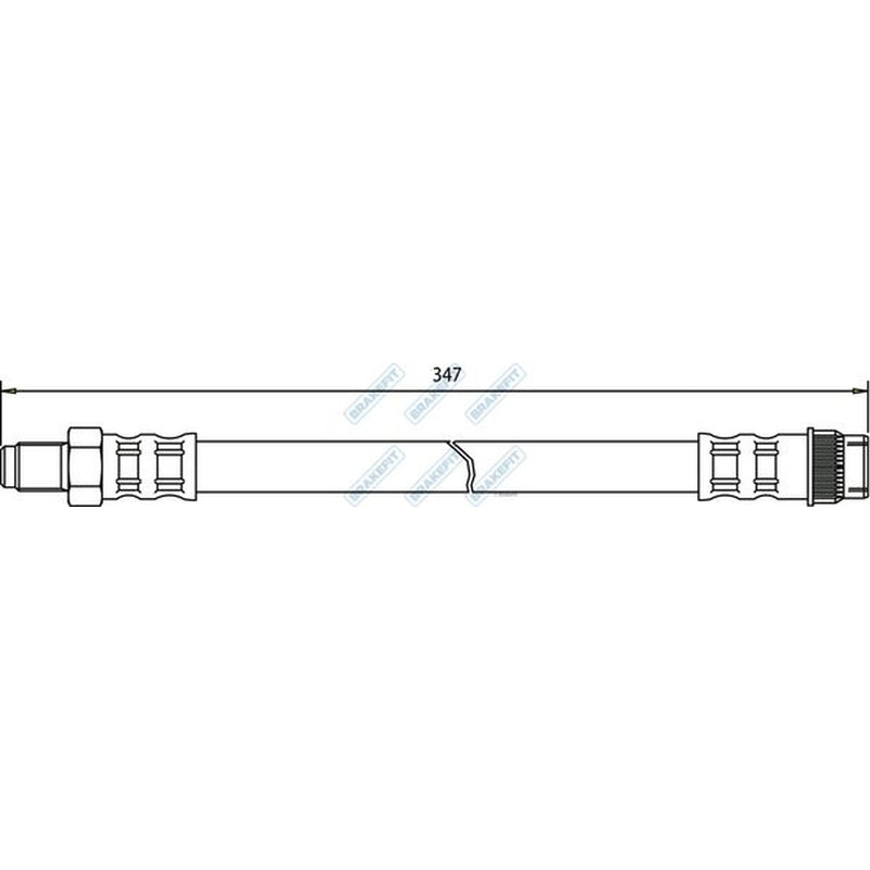 Apec Brake Hydraulic Hose Line Front fits Renault 21 1986-1994 2.0 2.1