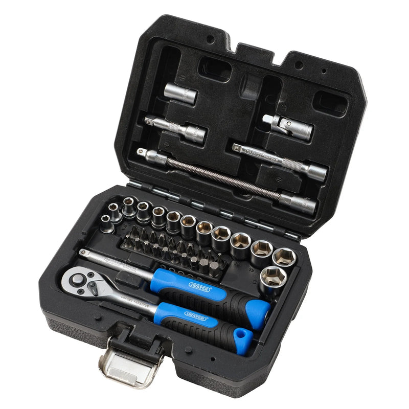 Draper HI-TORQ® Metric Socket and Bit Set, 1/4" Sq. Dr. (40 Piece) - 1/4SS40 - image 1