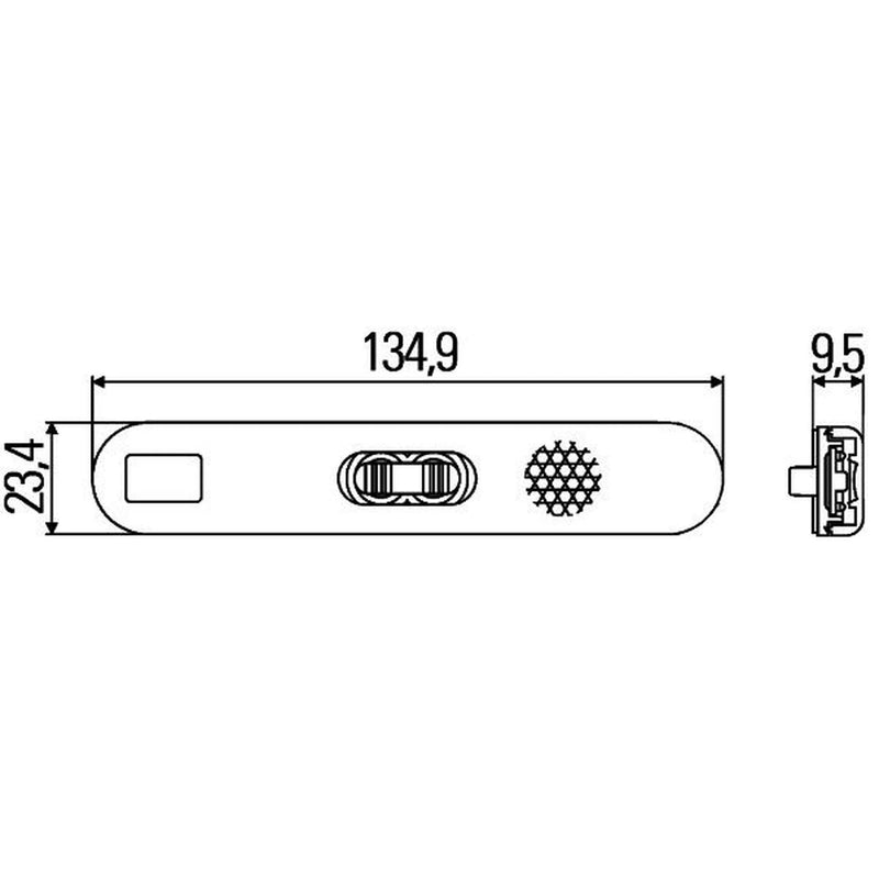 Hella Side Marker Light Wide High