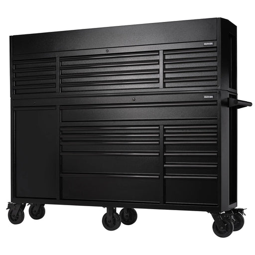 Draper BUNKER 25 Drawer Combined Roller Cabinet and Tool Chest, 72", Black - image 1