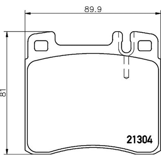 Mintex Front Brake Pad Set fits Mercedes-Benz S-Class 1991-1998 140.032 140.033