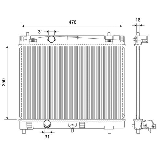 Valeo Engine Radiator 735445