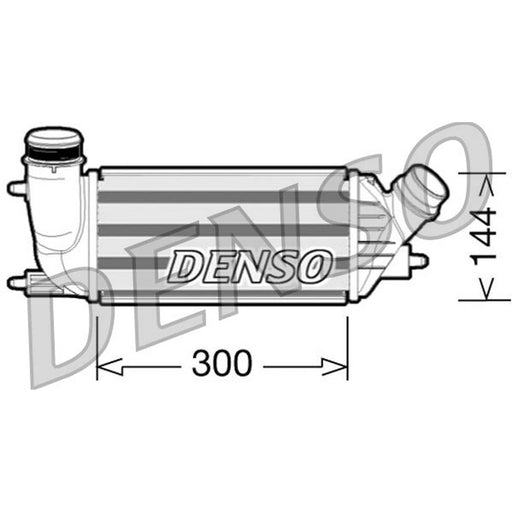 Denso Intercooler (Charge Air Cooler) fits Citroën Dispatch II 2010-2016 2.0