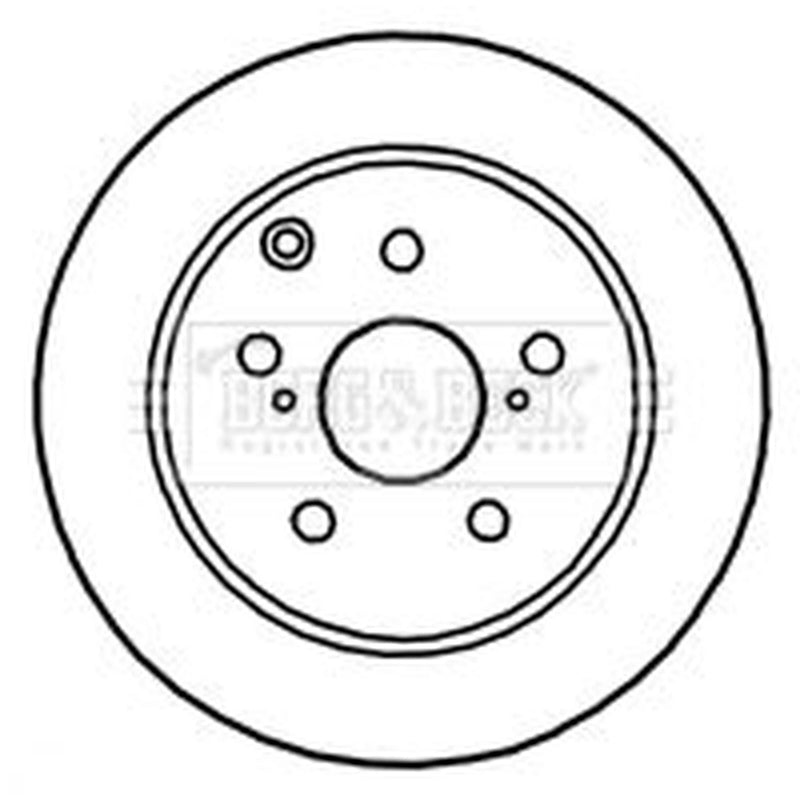Borg & Beck 2 x Solid Brake Discs fits Toyota Avensis 2005-2008 2.2