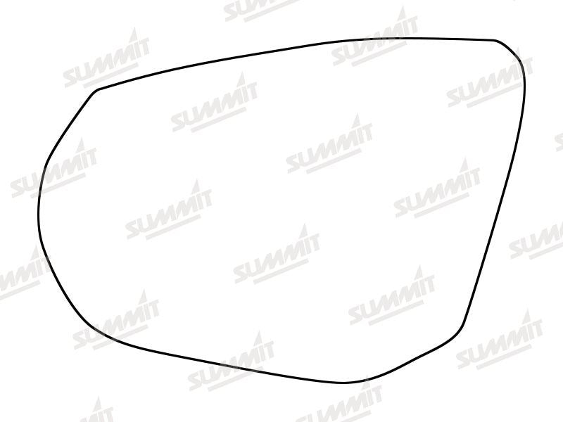 Summit Heated Base Plate With Standard Mirror Glass fits Audi Q2 16 on LHS Summit - Bars 4 Cars
