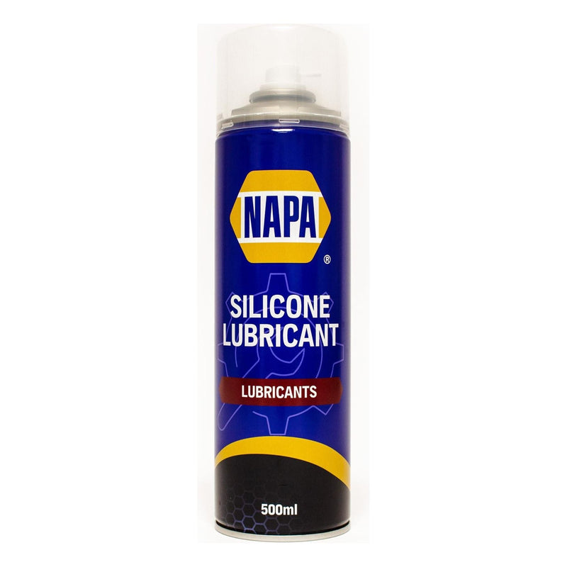 6x NAPA Silicone Lubricant Aerosol Spray Grease Can Water Resistant 500ml NAPA - Dynamic Drive